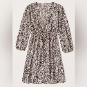 Abercrombie & Fitch Animal Print Swim Cardigan Coverup Top Size XS